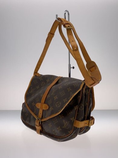 商品画像：1)ソミュール30_モノグラム・キャンバス/PVC/BRW 2