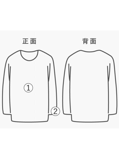 商品画像：ハイネックプリーツグラデーション長袖カットソー/L/ポリエステル/BLK/IM53FJ945/ブラック 9