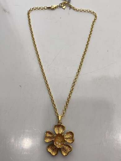 商品画像：フラワースカルネックレス/--/GLD/トップ有/レディース④// 4