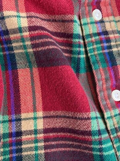 商品画像：ネルシャツ/L/コットン/RED/チェック 6