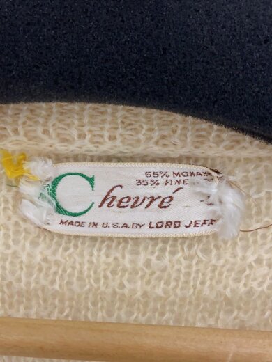 商品画像：60～70s/chevre/モヘア混/カーディガン(厚手)/L/モヘア/CRM/無地 3