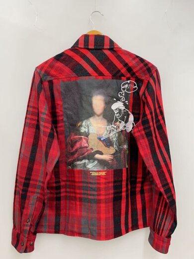 商品画像：長袖シャツ/S/コットン/RED/チェック/OMGA060E19E2306 2