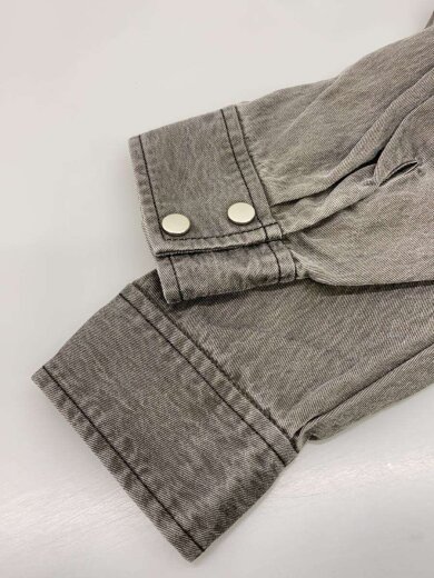 商品画像：長袖シャツ/FREE/コットン/GRY/無地/21251315801 5