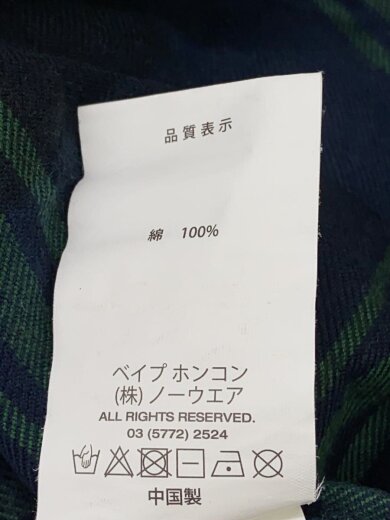 商品画像：ネルシャツ/XL/コットン/GRN/チェック/aapstm8460xxl 4