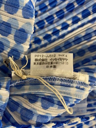 商品画像：半袖シャツ/4/ポリエステル/BLU/ドット/PP12JJ512/ブルー 4