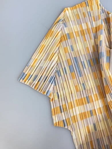 商品画像：プリーツ半袖カットソー/3/ポリエステル/BEG/チェック/PP51JK632/ベージュ 5