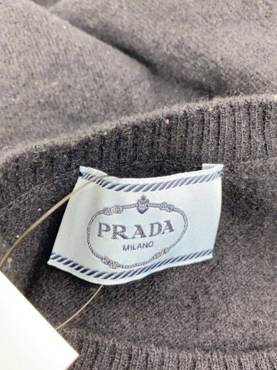 商品画像：2022年model/インターシャロゴ/ニット/36/ウール/P24S1L S221 11N1/ブラック 3