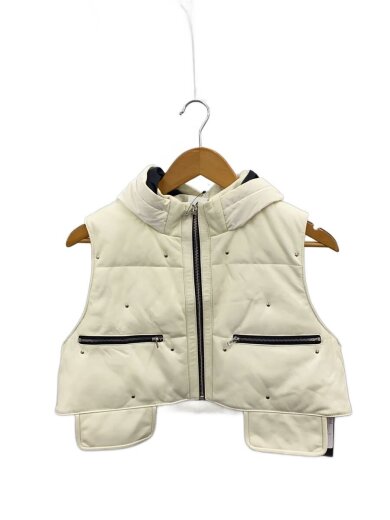 商品画像：adagietto/ダウンベスト/--/山羊革/WHT/SK631/ホワイト 1