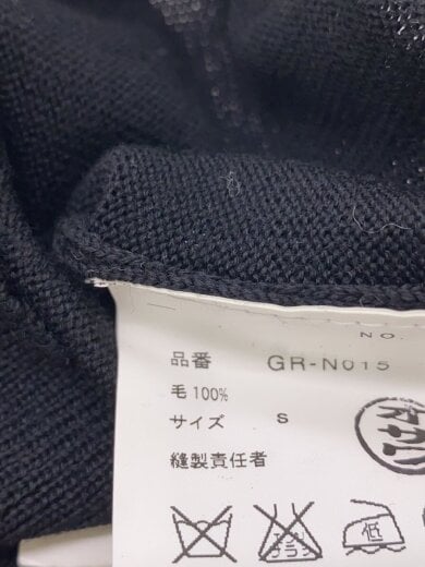 商品画像：ニット・セーター(薄手)/S/ウール/BLK/GR-N015 4