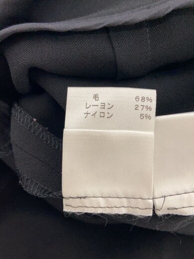 商品画像：シャツワンピース/3/ウール/BLK/ブラック 4