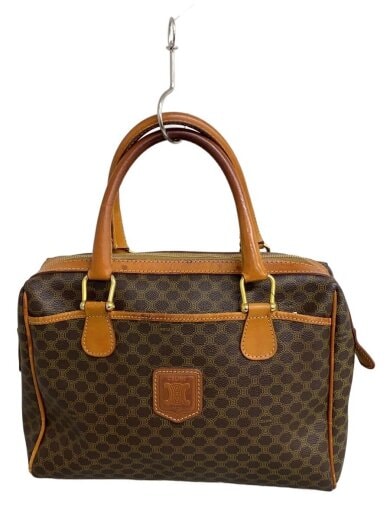 商品画像：マカダムボストンバッグ/レザー/BRW/総柄/ブラウン 1