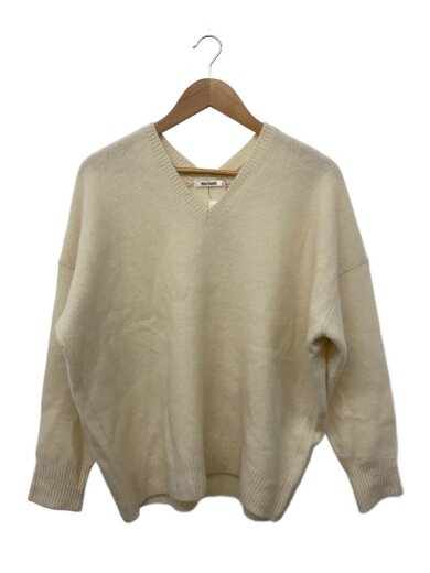 商品画像：ファーVネックプルオーバーニット・セーター(薄手)/WHT/WGZ1022505A0008 1