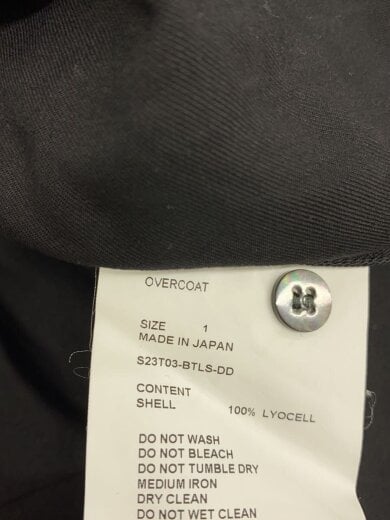 商品画像：S23T03-BTLS-DD/半袖シャツ/1/--/BLK/無地 4