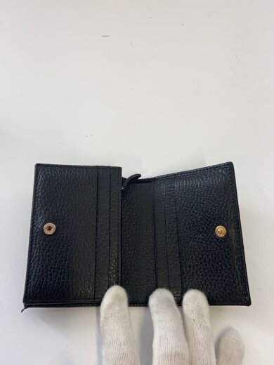 商品画像：2つ折り財布/レザー/BLK/レディース/456126.203887 4