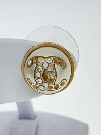 商品画像：変形有/ココマーク/ パール/ ラインストーン/ ピアス/--/パール/GLD/レデ 5