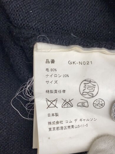 商品画像：カーディガン(薄手)/--/ウール/BLK/GK-N021/ブラック 4