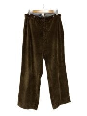 推定40s/メタルボタン/針シンチ/フレンチワークボトム/--/コーデュロイ/BRW/無地