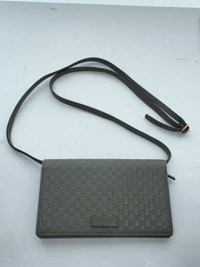 商品画像：ショルダーバッグ/レザー/GRY// 7