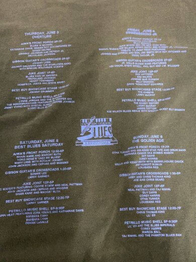 商品画像：CHICAGO BLUES/Tシャツ/XL/コットン/BLK/プリント 9