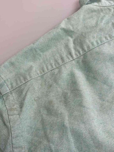 商品画像：90s/YARMOUTH/BDシャツ/長袖シャツ/17/コットン/GRN/無地// 5