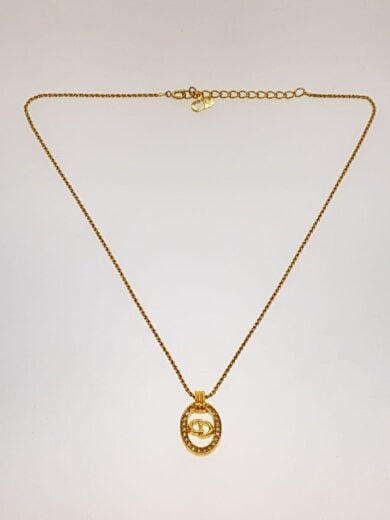 商品画像：CD/楕円/⑤/ネックレス/--/ラインストーン/GLD/トップ有/レディース 2