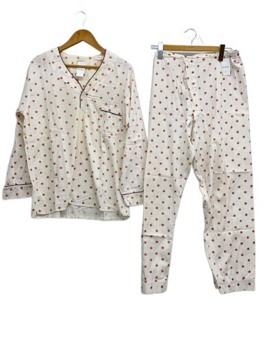 商品画像：60s/ROYAL KNIGHT/汚れ考慮/パジャマセットアップ/40/コットン/WHT/総柄// 1