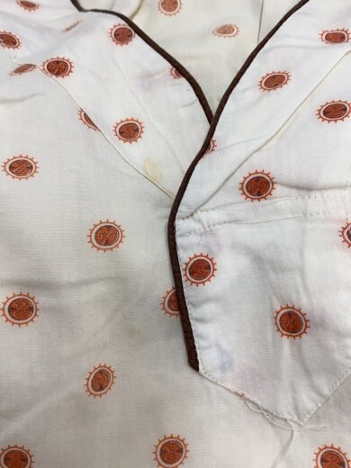 商品画像：60s/ROYAL KNIGHT/汚れ考慮/パジャマセットアップ/40/コットン/WHT/総柄// 4