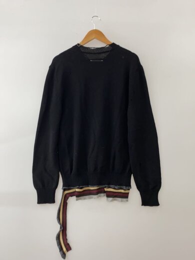 商品画像：RREGULAR COTTON SWEATER/ニット・セーター(厚手)/M/コットン/BLK 2
