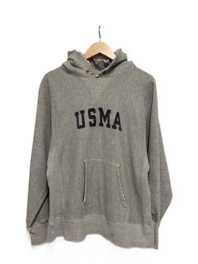 商品画像：80s/REVERSE WEAVE/USMA/リブ部分ダメージ/パーカー/L/コットン/GRY 1