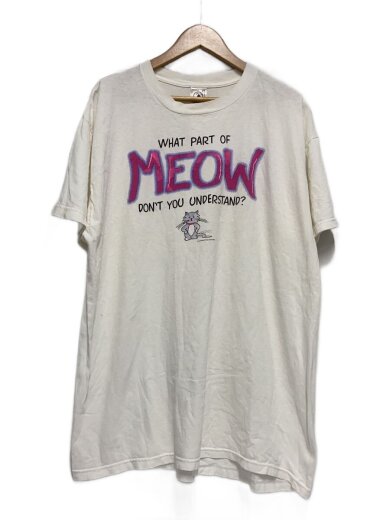 商品画像：90s～00s/MEOW/Dont you understand/Tシャツ/XL/コットン/WHT// 1