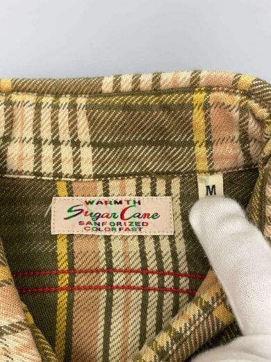 商品画像：FLANNEL PLAID SHIRT/ネルシャツ/M/コットン/KHK/チェック/SC26333// 3