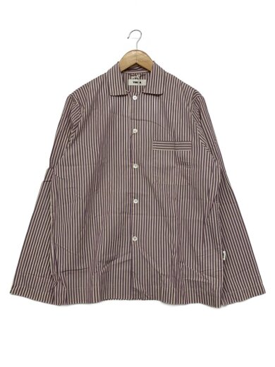商品画像：パジャマシャツ/長袖シャツ/M/コットン/PUP/ストライプ/43-26-14-26031/パープル 1