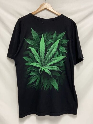 商品画像：ROCK EAGLE/マリファナ/Tシャツ/XL/コットン/BLK/無地 2