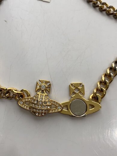 商品画像：オーブラインストーンネックレス/--/GLD/トップ有/レディース// 3