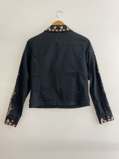 商品画像：トラッカージャケット/36/コットン/BLK/19SWEW63/刺繍/スタッズ/// 2