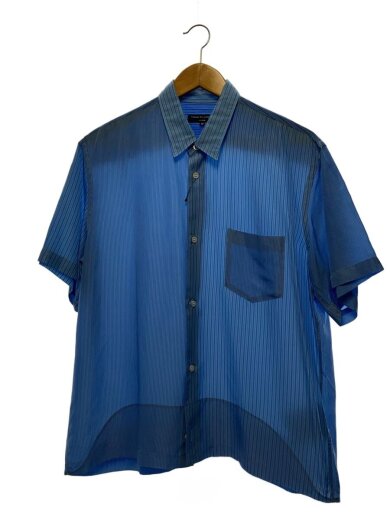 商品画像：AD2021/半袖シャツ/M/--/BLU/ストライプ/HI-B017// 1