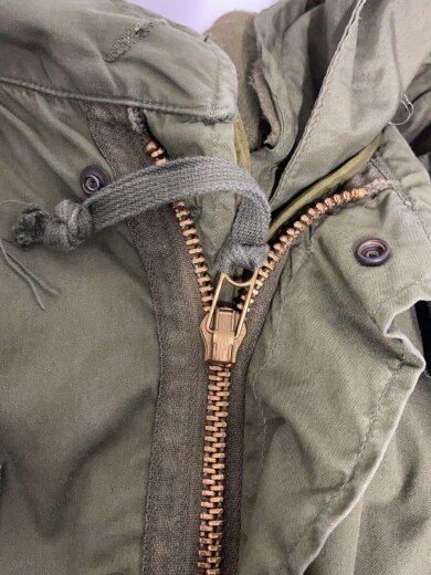 商品画像：70～80s/M-65/フィッシュテール/フルセット/L/コットン/KHK 7