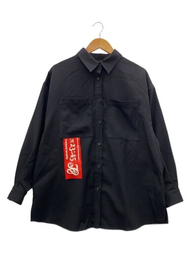 商品画像：長袖シャツ/38/ポリエステル/BLK/無地/2234110// 1