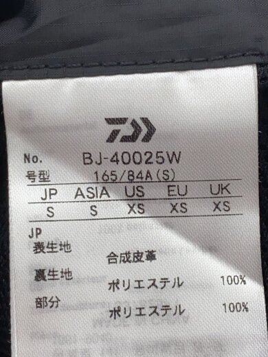 商品画像：レザージャケット・ブルゾン/S/フェイクレザー/BLK/BJ-40025W// 3