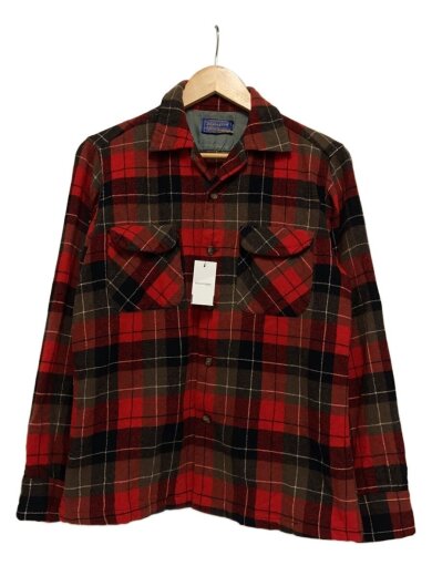 商品画像：50s/ネルシャツ/長袖シャツ/M/ウール/RED/チェック// 1