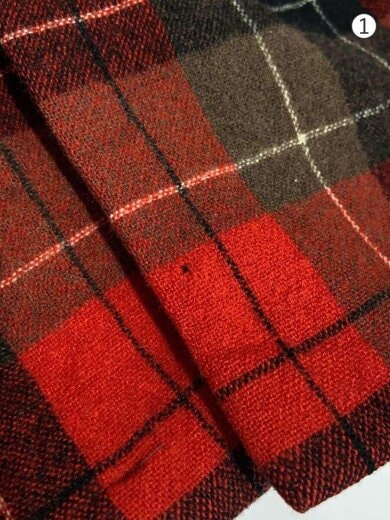 商品画像：50s/ネルシャツ/長袖シャツ/M/ウール/RED/チェック// 6