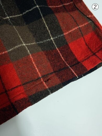 商品画像：50s/ネルシャツ/長袖シャツ/M/ウール/RED/チェック// 7