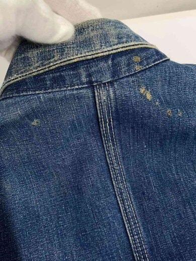 商品画像：推定50s/角ポケ/タグ欠損/開襟/色残り70％/カバーオール/--/デニム/IDG/無 7