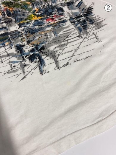 商品画像：90s/The Capital Washington/Tシャツ/L/コットン/WHT// 7