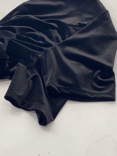 商品画像：26SS/ベロアペプラムフリルトップス/半袖カットソー/one/ポリエステル/BLK/LWCT262031 6