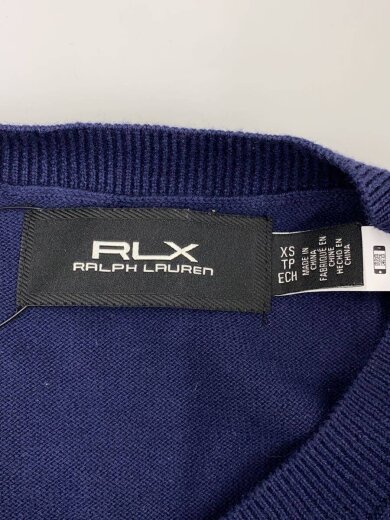 商品画像：ニット・セーター(薄手)/XS/コットン/NVY/Vネック/ネイビー// 3