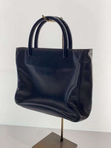 商品画像：トライアングルロゴハンドバッグ/クリアハンドル/ナイロン/BLK// 2