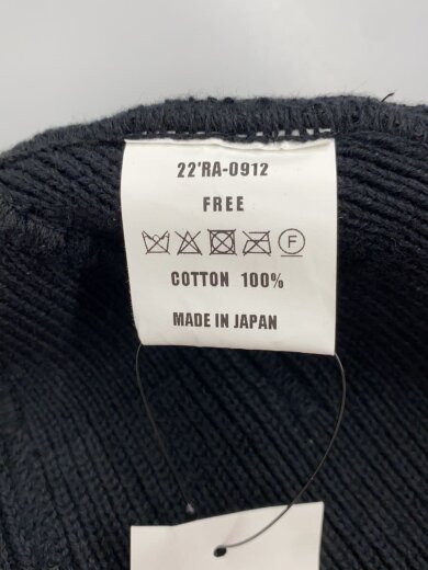 商品画像：COTTON KNIT CAP /FREE/コットン/BLK/メンズ/22RA-0912 5
