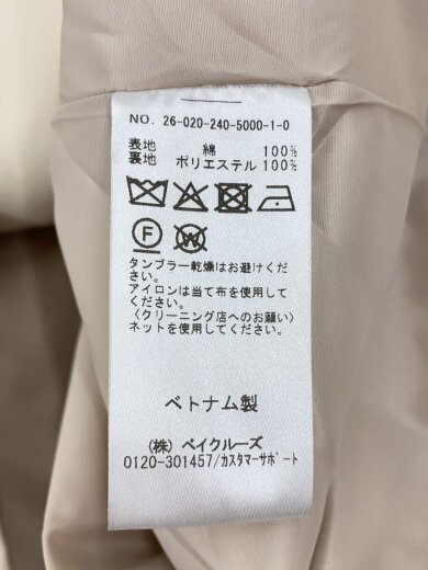 商品画像：コート/36/コットン/WHT/無地/26-020-240-5000-1-0// 4