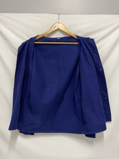 商品画像：推定50s～/コットンツイル/Vポケ/丸襟/BIG SIZE/ジャケット/--/コットン/NVY/無地// 3